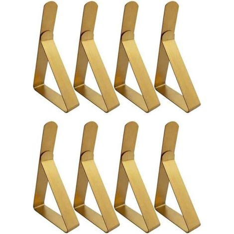 Pinces à nappe, pinces à nappe d'extérieur, pinces à table de pique-nique, supports de nappe en acier inoxydable pour pique- (1/4)