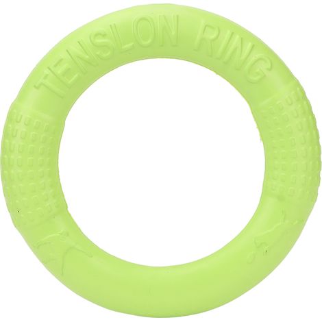 Anneau de traction élastique en EVA pour petits chiens, idéal pour l'entraînement au saut et à la course (vert). (1/5)
