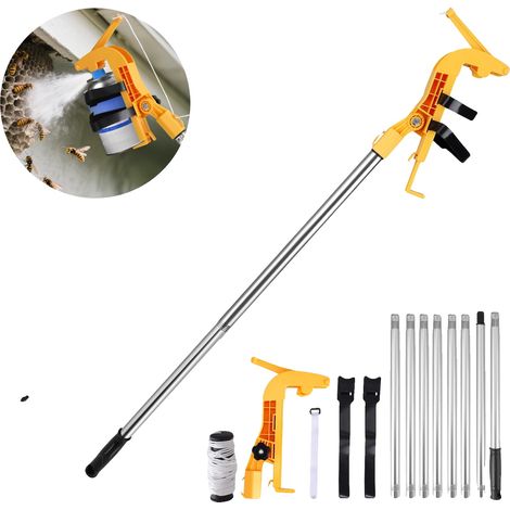 Adaptador para lata de aerosol, ángulo ajustable, varilla telescópica extensible, A (1/2)