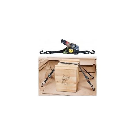 OUTIFRANCE Sangle d'arrimage auto-rétractable - 3m x 25mm