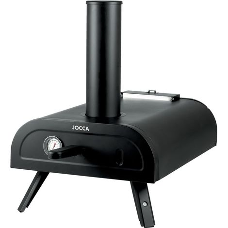 Jocca - Stufa a pellet fino a 450 °C, forno a pellet portatile per pizza, forno versatile per pizza, carne, pesce, verdure, mini forno, 33 cm (1/5)