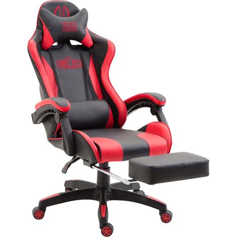 Poltrona gaming IGNITE in similpelle nero/rosso (1/5)