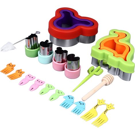 Ensemble emporte-pièce et scelleuse à sandwichs, machine à pain, crêpes et biscuits à faire soi-même pour enfants (garçons et filles), boîte à bento. (1/5)