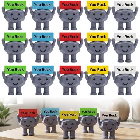 « Tu es génial » Figurines en pierre motivantes, lot de 25 pierres inspirantes, pierres miniatures, cadeaux positifs, décoration de bureau, pour employés, famille, enseignants, équipe, amis, collègue (1/5)