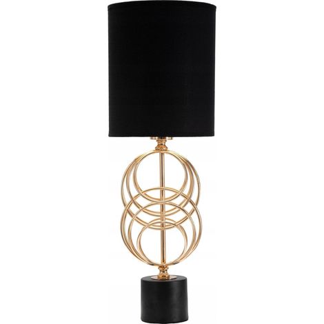 Ferretti CIRCLY Lampe Gold und Schwarz 58,5 cm