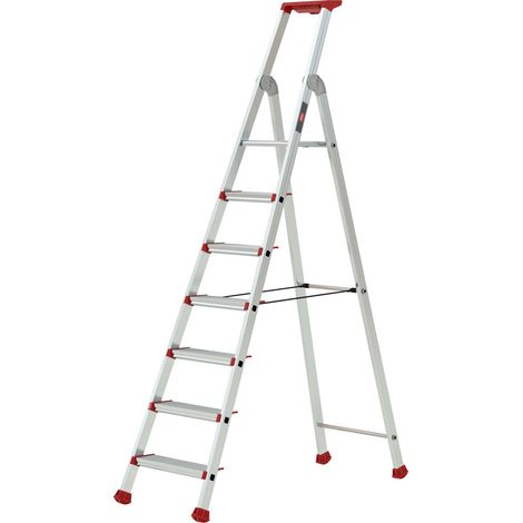 Altrex Nimba Stufenstehleiter einseitig begehbar 7 Stufen (1/5)