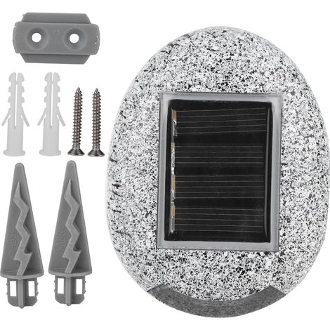 Lumières solaires étanches pour l'extérieur Lampes imitation pierre Décoration de jardins et pelouses