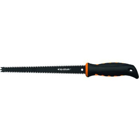 Edma – Scie à guichet 250 mm double denture pour bois dur – Lame triple biseau pour coupe multidirectionnelle – Poignée ergonomique bi-matière (1/9)
