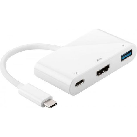 Hub adattatore multiporta MicroConnect USB-C 0,20 m