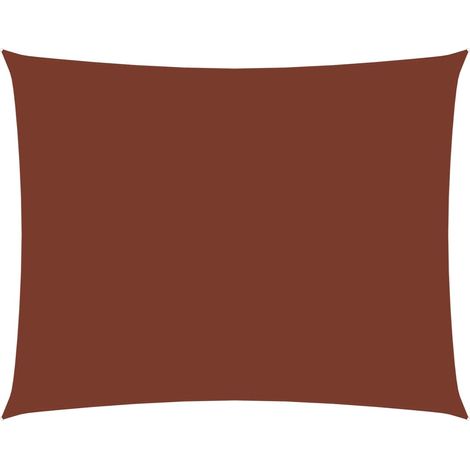 Telo ombreggiante a vela in tessuto oxford rettangolare 2 x 35 m terracotta 020009607