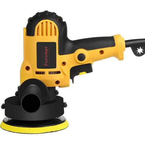 125mm car polisher with polishing disc set, maximum speed of 3700 rpm, suitable for car polishing, floor waxing, metal descaling, furniture waxing, etc. (1/5)