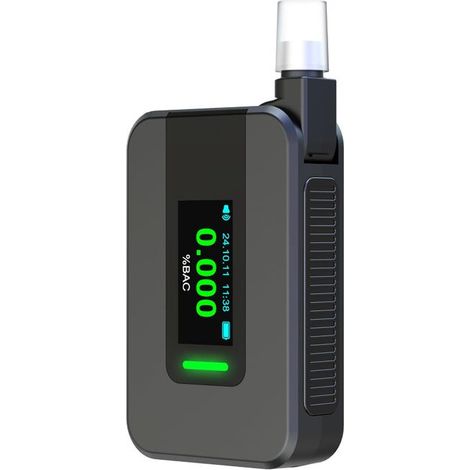 Électronique Breathalyzer - avec 10 Bouches, Breathalyzer avec capteur électrochimique et 1-Button Control (1/5)