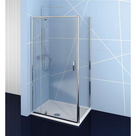 Polysan Easy Line - Duschkabine 80-90x100 cm, L/R-Variante, Klarglas/Chrom EL1615EL3415 (1/5)