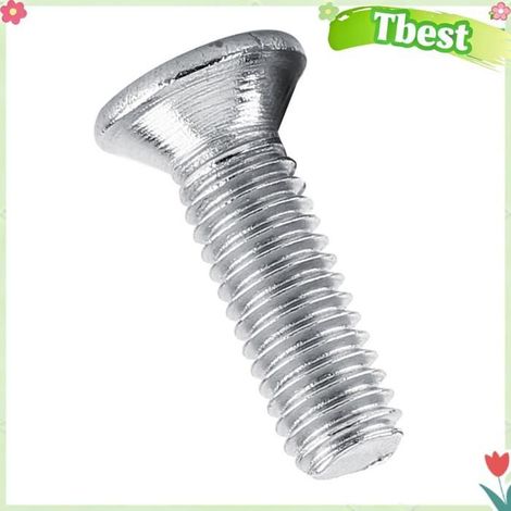 Tbest Vis à tête plate 100 pièces sac tête plate en acier inoxydable Machine fraisée encastré vis boulon de bricolage clou (1/5)