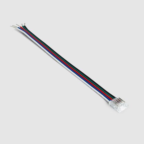 Conector para Tira LED 24V RGBW SMD Ancho 10mm IP20 con Cable 10 mm (1/3)