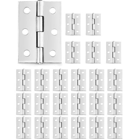 44mm Stainless Steel Folding Door Hinges for Repair Front Doors, Windows and Storage Boxes (1/5)