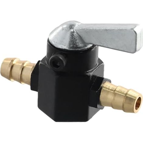 Robinet d'essence universel 8 mm automatique compatible moto noir (1/5)
