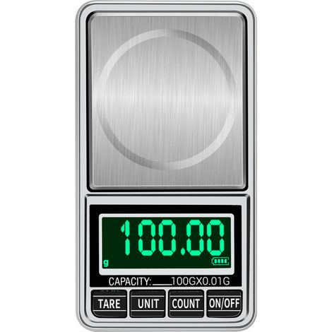 Balanza digital portátil para joyería de oro - Minibalanza digital de bolsillo profesional y precisa - Balanza electrónica de precisión de 100 g/0,01 g DH-938C (1/5)