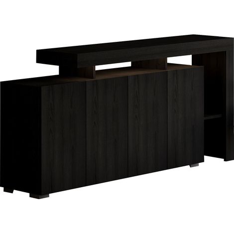 Holzanrichte "Beliz" - 170 x 35 x 80 cm - Holz Schwarz