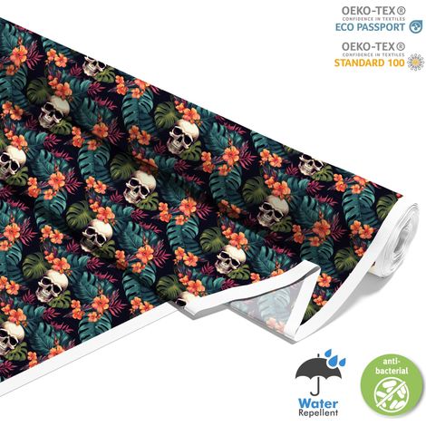 Outdoor dekostoffe oxford - Motiv der Schädel I DX4737 (1/5)
