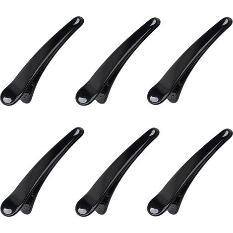 24 fermagli per capelli professionali per lo styling e il taglio, fermagli per capelli antiscivolo per il taglio di sezioni, pratici fermagli per capelli a becco d'anatra. (1/5)