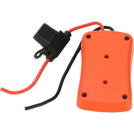 Adaptateur de batterie avec fusibles pour vélo électrique trottinette voiture jouet 18V 20V 14AWG orange 1 adaptateur 2 fusibles (1/5)