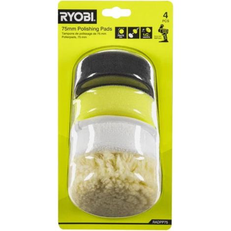 Embouts de polissage Ryobi 225535 75 mm (1/2)