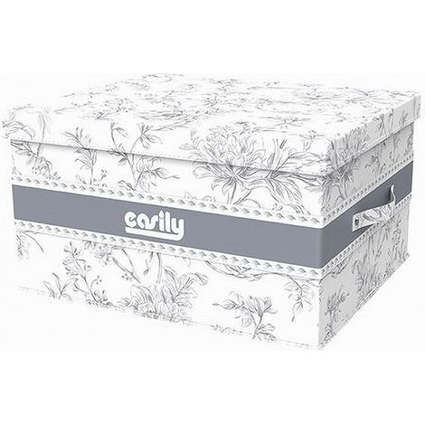Box Portatutto Scatola Salvaspazio Contenitore Organizer 48x38x28cm Fantasia 87322