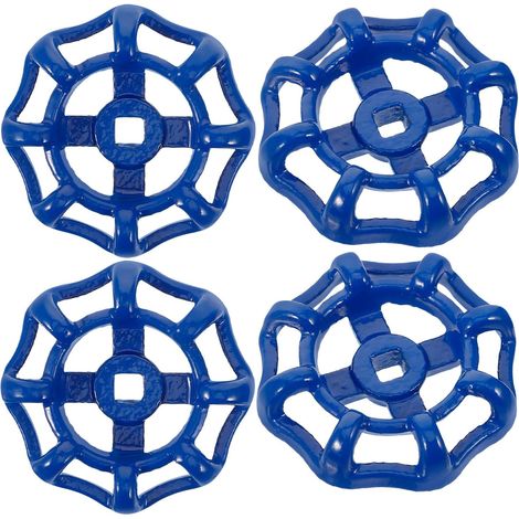4 pièces Poignée de Vanne Fonte Bleue Poignée (1/5)
