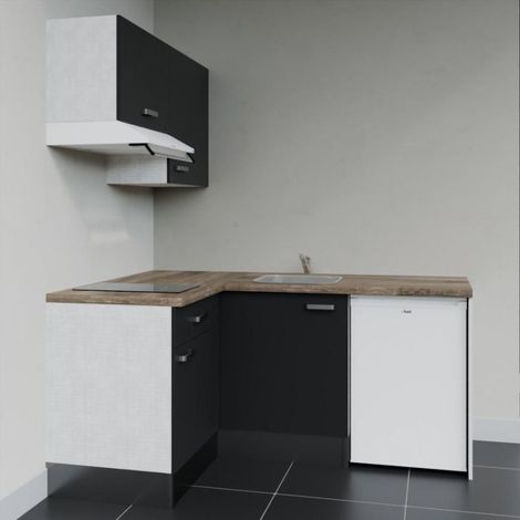 Kitchenette d'angle KA02L-PT électroménager inclus (1/4)