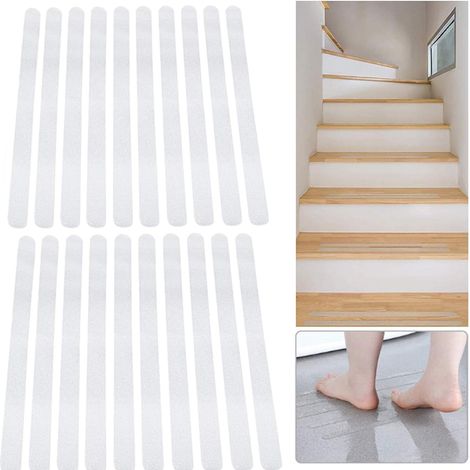 Selbstklebende, transparente Antirutschstreifen für Badewannen und Schwimmbäder. Antirutschaufkleber aus PEVA. Ideal für Badezimmer, Treppen und alle Nassbereiche.
