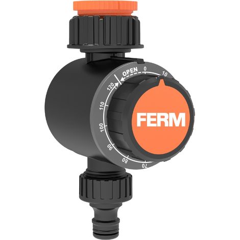 FERM Bewässerungstimer – Beregnungsuhr – 120 Minuten Sprühzeit