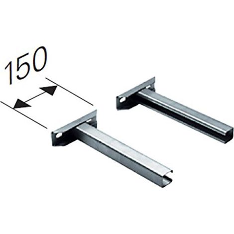Schornstein Verlängerung Wandbefestigung bis 220 mm Typ L1 Edelstahl DW DN 180 (1/2)