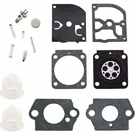 1 Kit réparation membrane carburateur, joints, pompette d'amorçage, pour tronçonneuse, taille-haie, souffleur Stihl (1/5)
