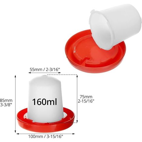 Automatic Feeder and Watering Kit for Small Birds and Chicks (1/4)