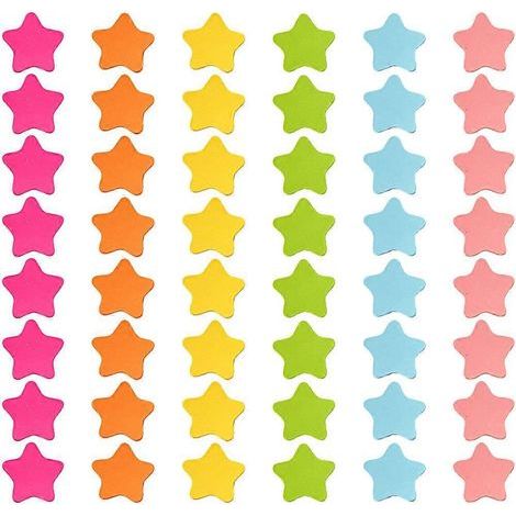 240 aimants décoratifs en forme d'étoile pour tableau noir, autocollants magnétiques créatifs pour réfrigérateur-2.00X2.00X0.10CM (1/4)