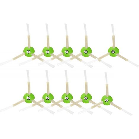 Lot de 10 pièces de rechange pour iRobot Roomba I3, I4, I6, I7 et I8 (brosse latérale)