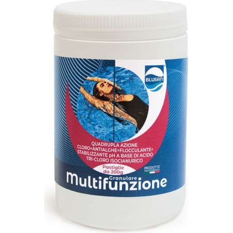 Blusan Pastiglie Disinfettanti 200g - Cloro A Lento Scioglimento - Alghicida