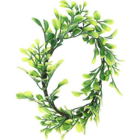 Couronne de bougies végétales (3 pièces) pour une décoration de table champêtre naturelle (1/5)