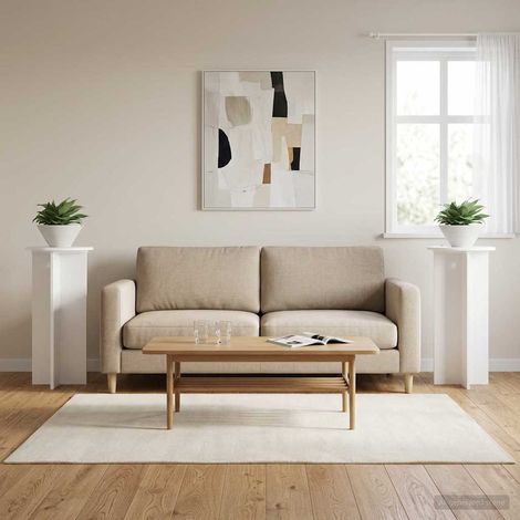 Soporte de plantas 2 pcs Ø40 x 80 cm Madera de Ingeniería