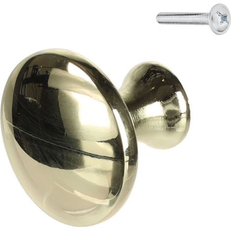 Pomello per mobili rotondo Riex XK06 in oro lucido (1/5)