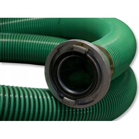 Tubo flessibile Silomat PFT con raccordi DN50 30m a spirale verde
