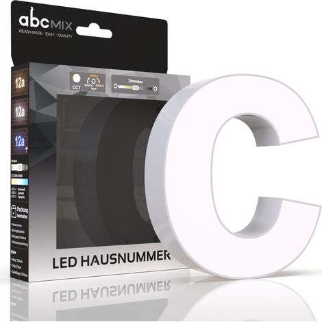 LED Hausnummer - c - CCT 12V 2700K/4000K/6500K (1/5)