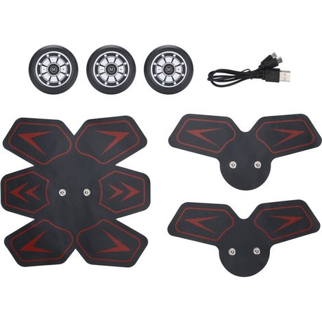 Patch stimulateur musculaire abdominal EMS intelligent AFS 508E Autocollant de fitness-AquaForge (1/5)