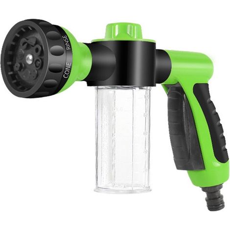 Pistolet pulvérisateur multifonctionnel réglable - avec distributeur de 100 ml - pour le lavage de voiture/l'entretien des plantes/le nettoyage. (1/5)