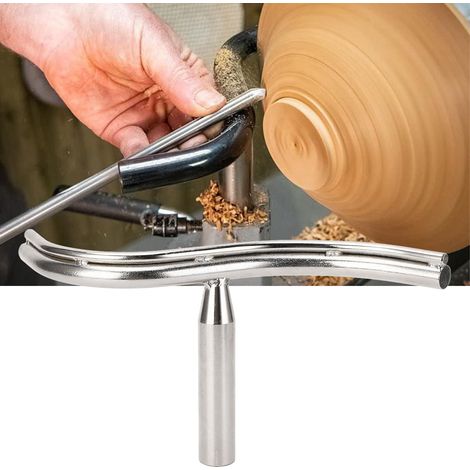 Porte-outil de tour à bois de type S, type cintreur pour tour à bois, colonne de 1'' de diamètre adaptée à une base de tour à bois de 25 mm. (1/5)