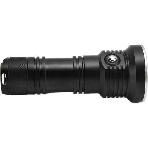 Lampe de poche étanche plongée 12 LED 10000 lumens, portée 100 m, aluminium IP68 résistant, éclairage tricolore, 5 modes, pour pêche et sauvetage (sans pile) P50 (1/5)