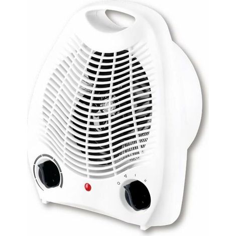 Radiateur soufflant électrique,Réchaud électrique,1000W / 2000W, Thermo Convecteur à Air Chaud 2 Pouvoirs Bouton Intuitif, Silencieux, Portable (1/4)