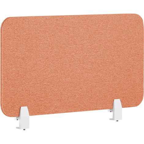 Panel separador rojo claro 72 x 40 cm poliéster PET pantalla acústica Wally