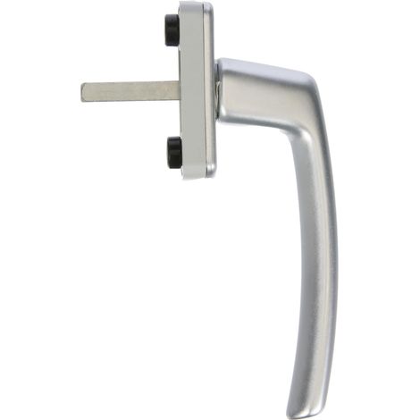 Maniglia per finestra Harmony Maco, verdeckt avvitata, nocken 12, perno quadro 7 x 35 mm, argento anodizzato, 1 pezzi, 102202592 (1/4)